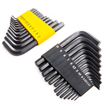 25pcs multi bike bicycle repair hand tool metric SAE inch size short arm black finish L sharp allen hexagon hex key wrench set